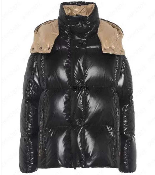 

men's down parkas monclair men women down jacket designer monclair clothing france brand winter shiny thickened womens short down jacke, Black