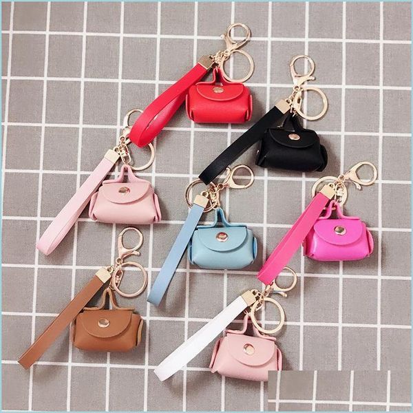 

keychains lanyards keychains creative keyring fashion cute mini bag key chain women car purse pendant gift decoration jewelry acce dhndg, Silver