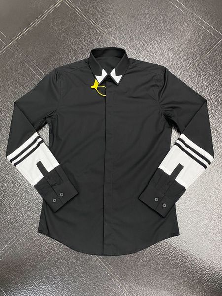 

men's dress shirt slim fit flex collar stretch pint brand clothing men long sleeve dress shirts hip hop style quality cotton 12633, White;black