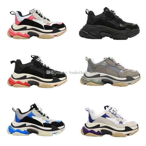 

balencigas balencigas balencaigaity shoe designer shoes casual shoes platform men trainers sneakers vintage dad women fats fashion retros t, Black