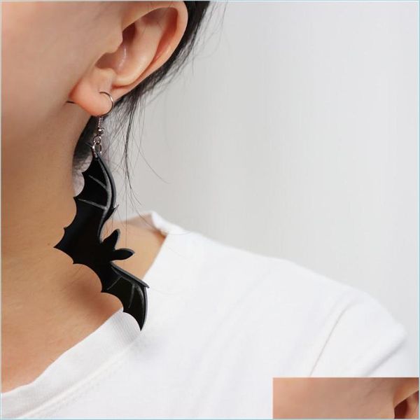 

dangle chandelier sept halloween dark jewellry drop earrings for women black bats dangle earring girls trendy delivery jewelry dhl08, Silver