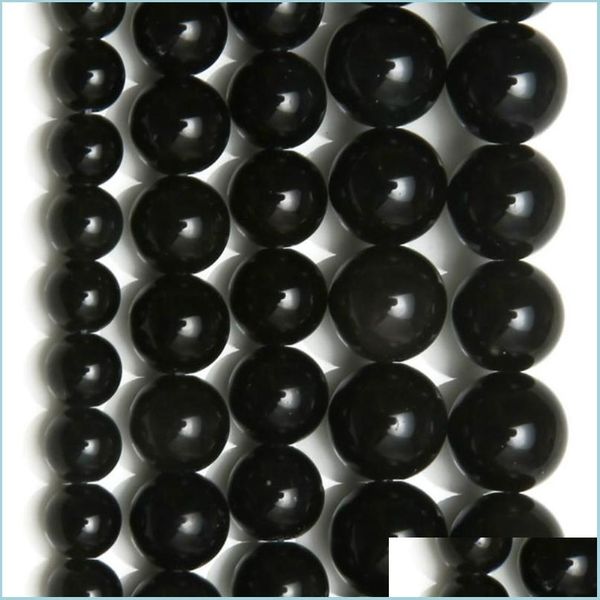 

stone 8mm natural stone black obsidian round loose beads 15" strand 4 6 8 10 12 14mm pick size for jewelry making drop delivery 2021 dh