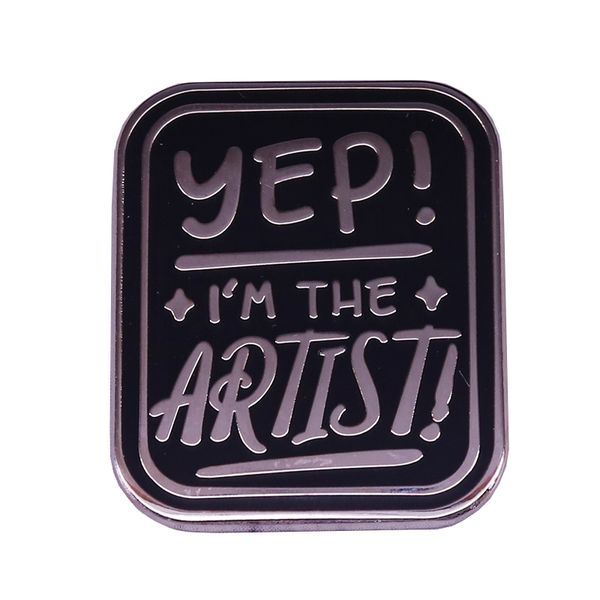 

funny artist lapel pin shiny hat backpack decoration cute funny brooch badges, Blue