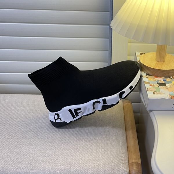 

balencigas 2022 new balencigas non-slip knit ankle boots designer sock shoes mens womens famous brand 2023 2023, Black