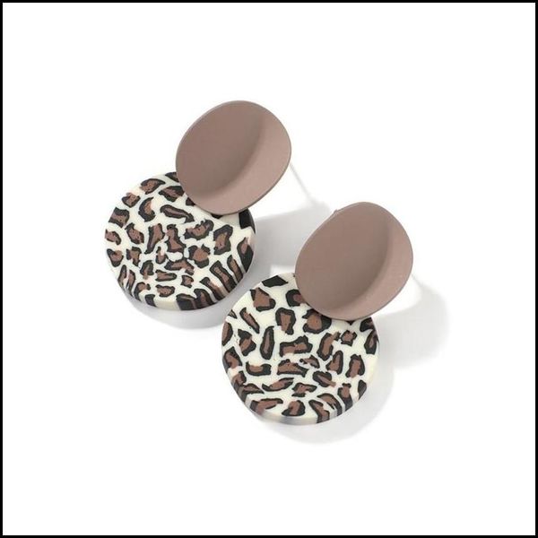 

dangle chandelier dangle earrings aensoa unique irregar round polymer clay for women 2022 fashion colorf leopard geometric party j dhcmy, Silver