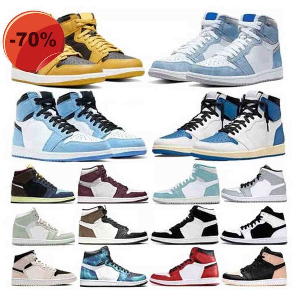 

fashion-basketball shoes air jorden 1 1s atmosphere high unc mens, Black