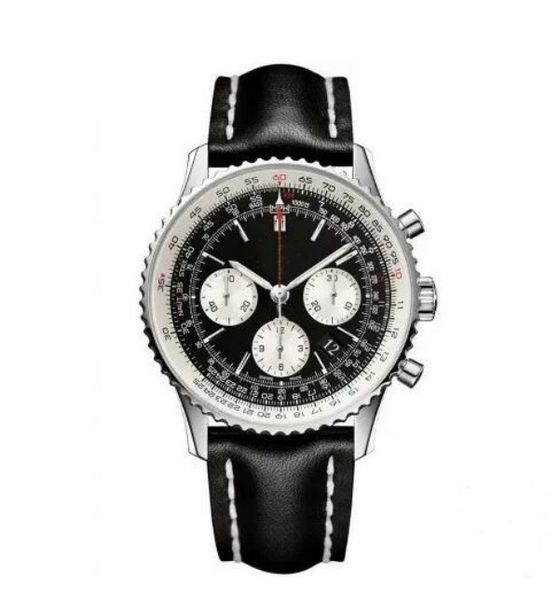 

classic watch for man automatic movement mens watches stainless steel wristwatch leather strap sport watches b06, Slivery;brown