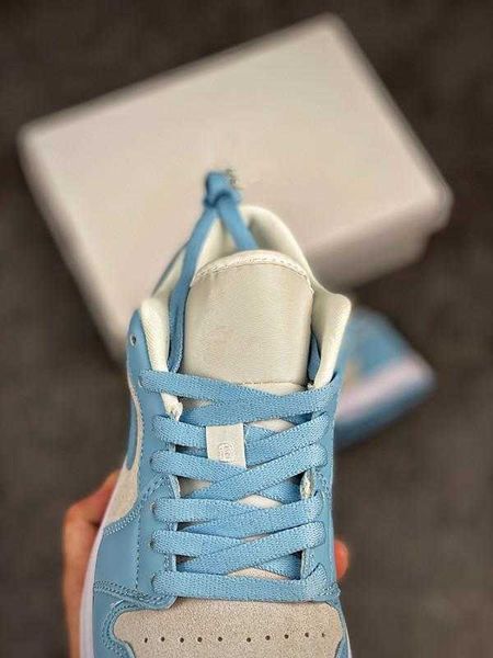 

brand shoes classic leisure jumpman 1s low sneakers culture grey university blue suede leather upper, White;red
