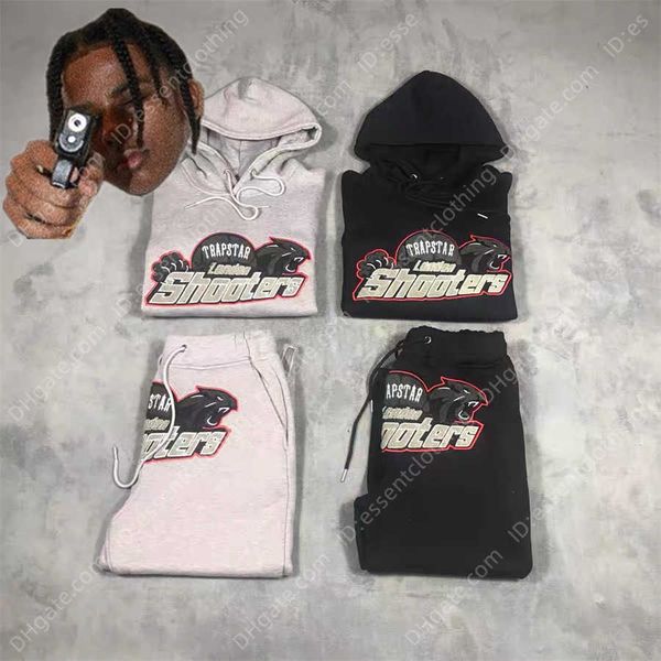 

mcdz trapstar london hoodie men women towel red embroidered tiger pullover3grw, Black