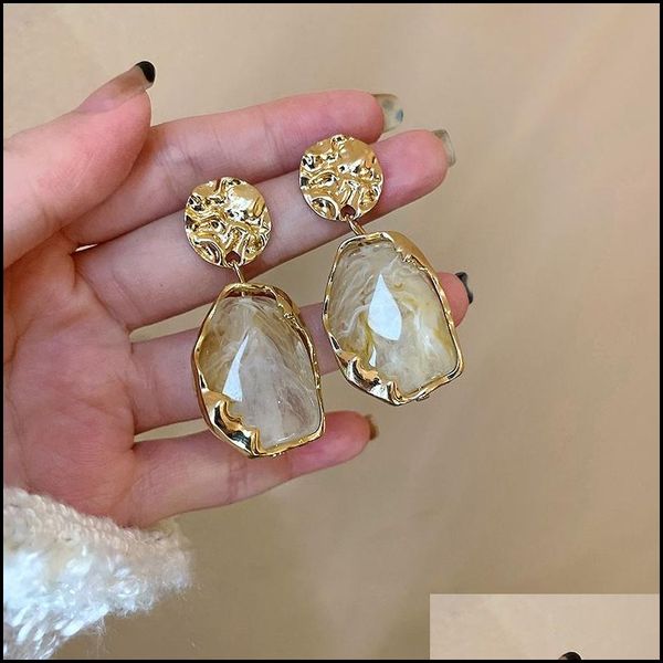 

dangle chandelier dangle earrings fashion pendant trend vintage geometry for women 2022 korean jewelry bohemia acrylic accessories dhnmf, Silver