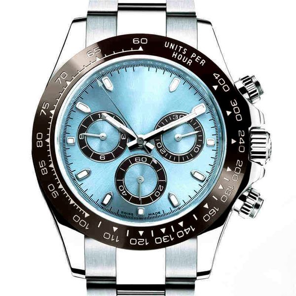 

brand wristwatches mechanical chronograph watch stainless steel round gmt clock reloj automatic tag business casual luxury mens watches, Slivery;brown