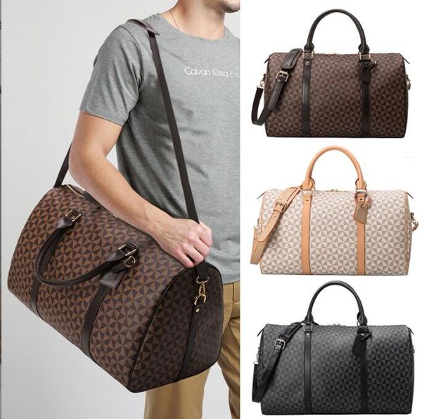 

luxury handbags designer duffel bags monogram men pu leather travel hand luggage women crossbody bags keepall totes sport outdoor packs purs