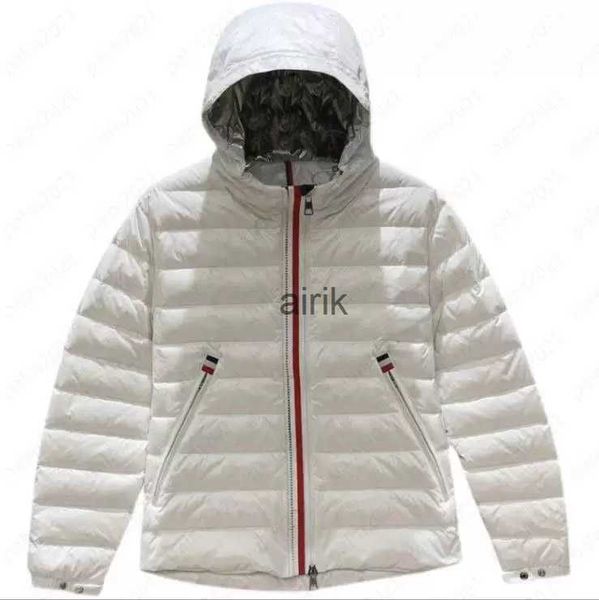 

men's down parkas monclair designer mens down jackets white duck parkas autumn and winter hooded lightweight casual short jacketgep1, Black