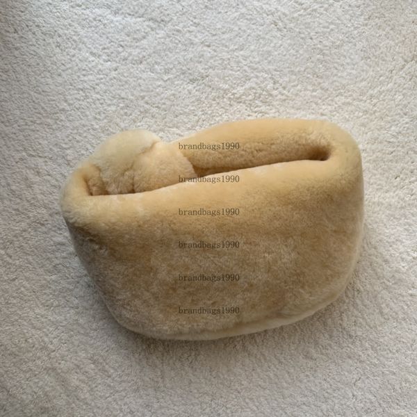 

super soft real fur jodie bag designer luxury wool handbags purses genuine leathe evening bags autumn and winter collection