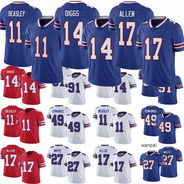 

2023 jersey 17 josh allen jersey 11 cole beasley 14 stefon diggs 27 tre'davious white 26 devin singletary 49 tremaine edmunds kids buff, Black;red