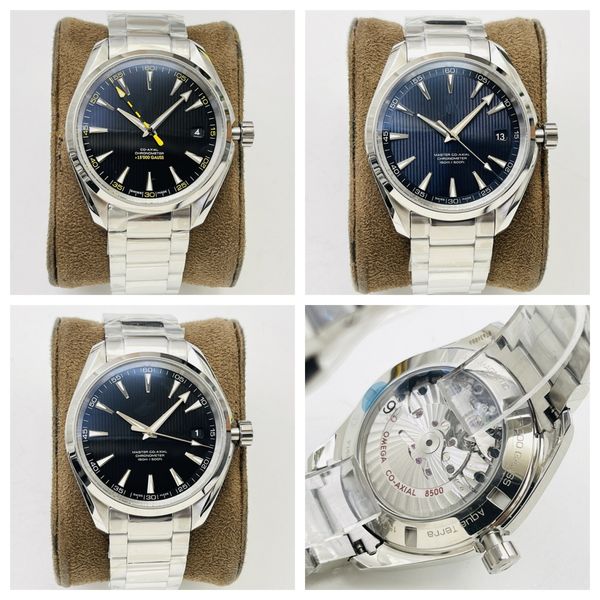 

vs montre de luxe luxury watch 41mm 8500 automatic mechanical movement steel case mens watches wristwatches waterproof, Slivery;brown