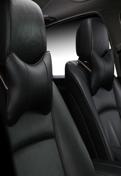

2pc luxury linen material car headrest pillow breathable auto neck rest support pillows cushion good quality four seasons universa4609401