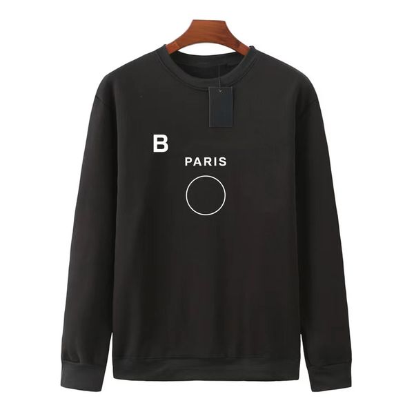

france luxury long sleeve couples designer hoodie sweater letter pattern printing long sleeve pullover loose couple womens wear wholesale pr, Black