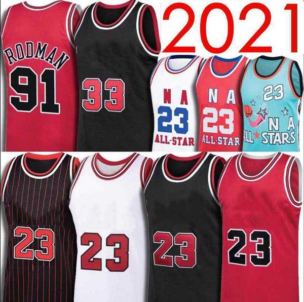 

2021 2022 basketball jersey chicago's bulls's michael dennis rodman scottie pippen mitchell ness swingmen jerseys''nba&#, Black;red