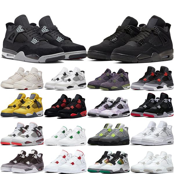 

fashion basketball shoes og jorda 4s jumpman 4 sail military blak canvas bred cool grey sail university blue fire red sport sneakers