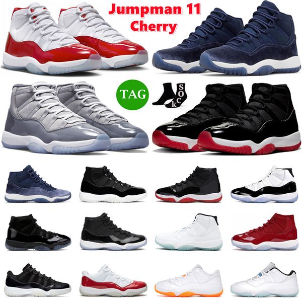 

jumpman 11 basketball shoes men women 11s cherry midnight navy cool grey pure violet prom night bred concord mens trainers sport sneakers