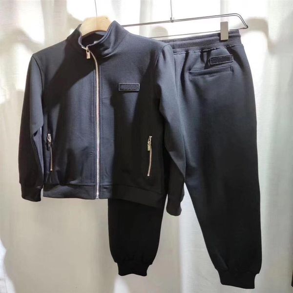 

spring and autumn fashion luxury hoodie mens tracksuit high-quality taping design zipper cardigan casual sports running black men&242w, Gray