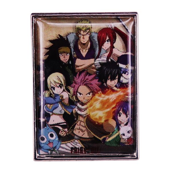 

fairy tail enamel pin japanese anime badge backpack decoration jewelry otaku gift, Blue