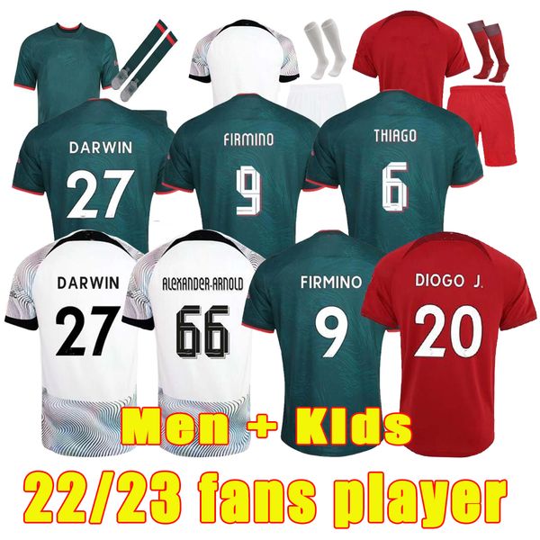 

2022 2023 tees soccer jerseys football shirts men kids sets kit, Black