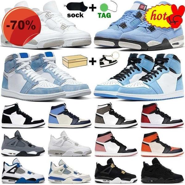 

4s basketball shoes men women 1s high og 1 hyper royal university blue dark mocha twist cement white oreo black cat mens sneakers