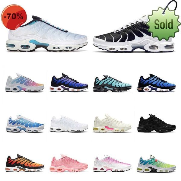 

tn 2022 plus running shoes mens sunset black white volt glow hyper pastel blue oreo voitage purple women breathable sneaker