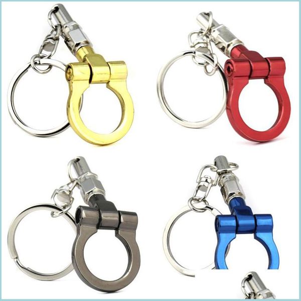 

keychains lanyards keychains trailer hook model keychain creative car part connecting rod keyfob key chain ring accessories drop d dhnpc, Silver