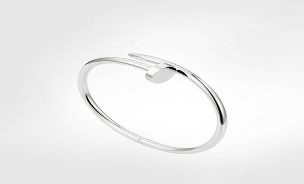 

bracelet classic nail mens bracelets diamonds designer bangle luxury jewelry women titanium steel alloy goldplated craft gold sil8114914, Black