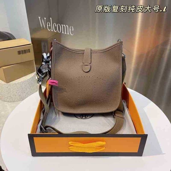 

paris messenger evelyn luxury designer brand h mini bag leater litci herme pattern bucket women's letter lady purse h3qo