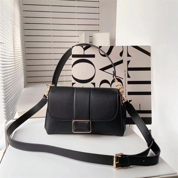

stylish shoulder bag cowhide diagonal handbag shoulder belt