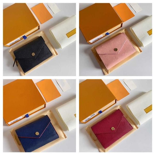 

leather wallet for women multicolor short card holder womens purse classic zipper pocket wholesale m41938 60136 purses original box louiseit, Red;black