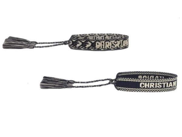 

fashion wovens designers friendship bracelet for luxury brand handmade braided bracelets with tassel print embroidery men bangle c1519176, Golden;silver