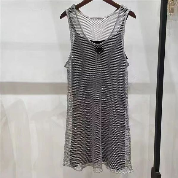 

designer runway summer 2022 women's t-shirt fashion chain tanks ladies elegant letter women sleeveless casual tank top, White