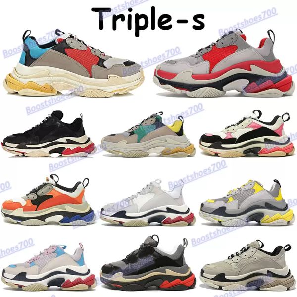 

balencigas balencigas balencaigaity shoe designer shoes triple s mens casual shoes grey blue beige green yellow navy white black rose gold s