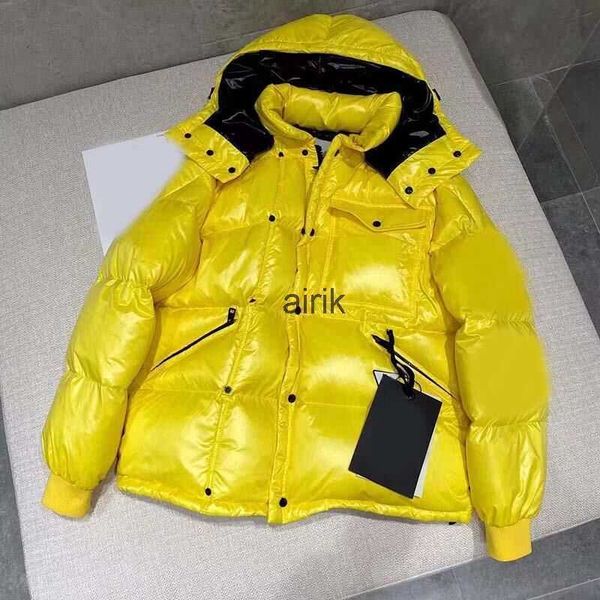 

men's down winter jacket parka coat men's women's classic casual down jacket men's stylist outdoor warm jacket outerwear, Black