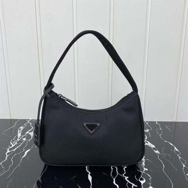 

hobo underarm shoulder bags fashion parachute fabric nylon handbags tote luxury designer moon shaped middle evening b207l