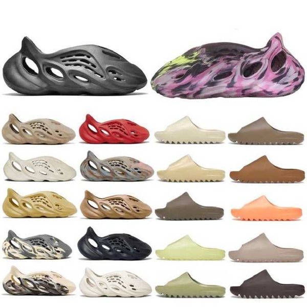 

kanyes yeey slide designer sandals slippers woman sandal womens slipper s rs soot black white resin pure ochre bone foam mens runner