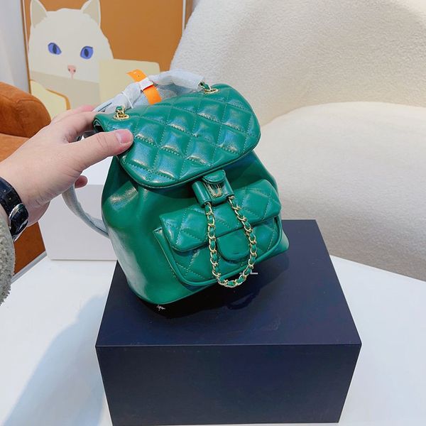 

vintage women shiny luxury designer backpack bag diamond lattice leather quilted large capacity classic flap shoulder bag crossbody fashion