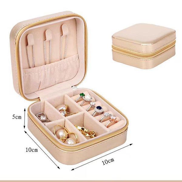 

jewelry boxes new organizer display storage box travel earrings necklace ring holder case drop delivery smtru, Black;white