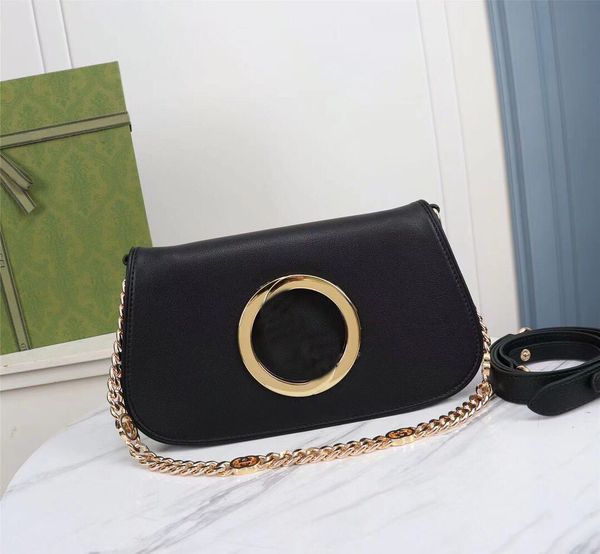 

fashion luxurys designers bags diagonal shoulder bag purse retro chains leather handbags girl fashion crossbodys printed women totes classic