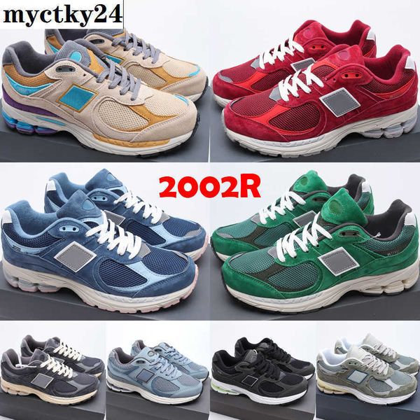 

fashion 2002r suede protection pack running shoes for men women designers crew incense forest green bordeaux rain cloud outdoor sneakers, Black