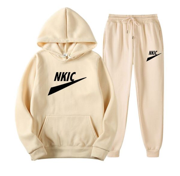 

men's sets hoodies pants fleece tracksuits solid pullovers jackets sweatershirts sweatpants hooded streetwear outfits, Gray