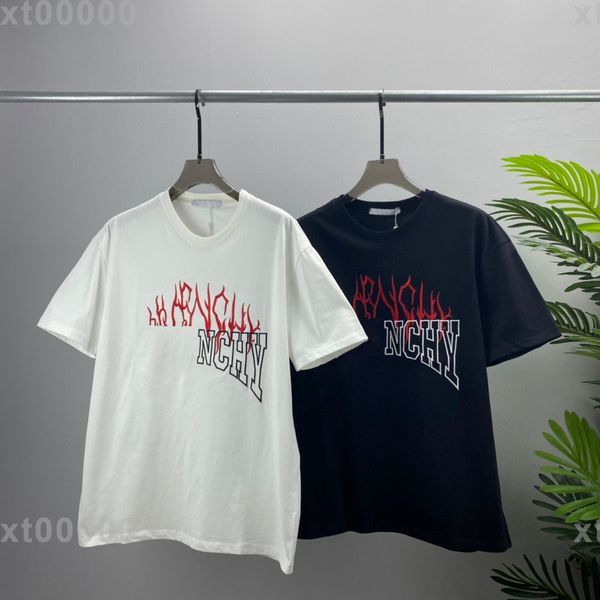 

22ss designer letter printed t shirts tee sweatshirt fashion high street short sleeves summer casual t-shirt breathable men women crew neck, Black;brown