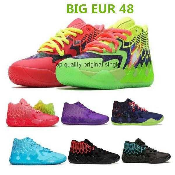 

2022 men designer basketball shoes mb.01 lamelo ball buzz queen city rick and morty galaxy rock ridge volt blast trainer
