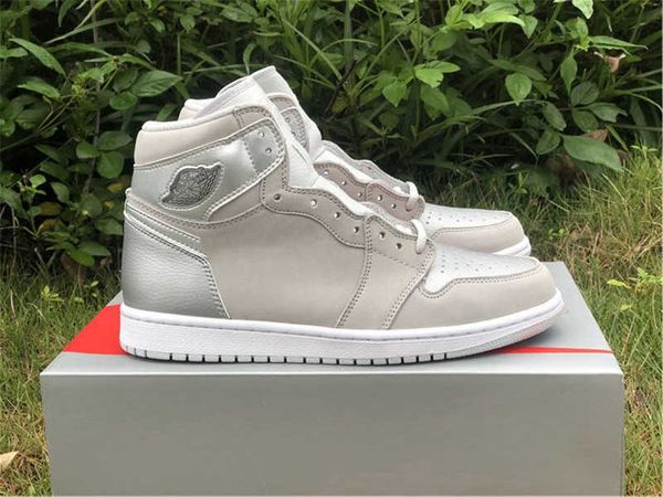 

brand shoes 1 high og japan 2001 co.jp man basketball neutral grey white metallic silver sneakers original, White;red