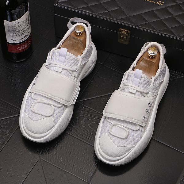 

fashion designers wedding dress party shoes classic fashion breathable canvas casual sneakers round toe thick bottom business leisure drivin, Black